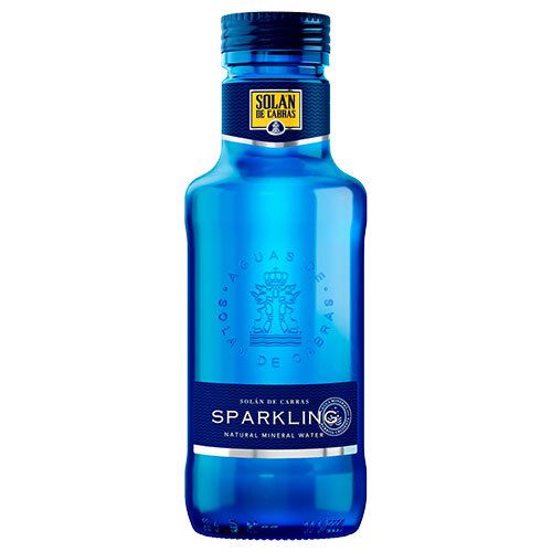 スリーボンド SOLAN DE CABRAS ソラン デ カブラス スパークリング 330ml瓶×24本入× 2ケース ｜ 炭酸水 中硬水 ブルーボトル スペイン カルシウム マグネシウム