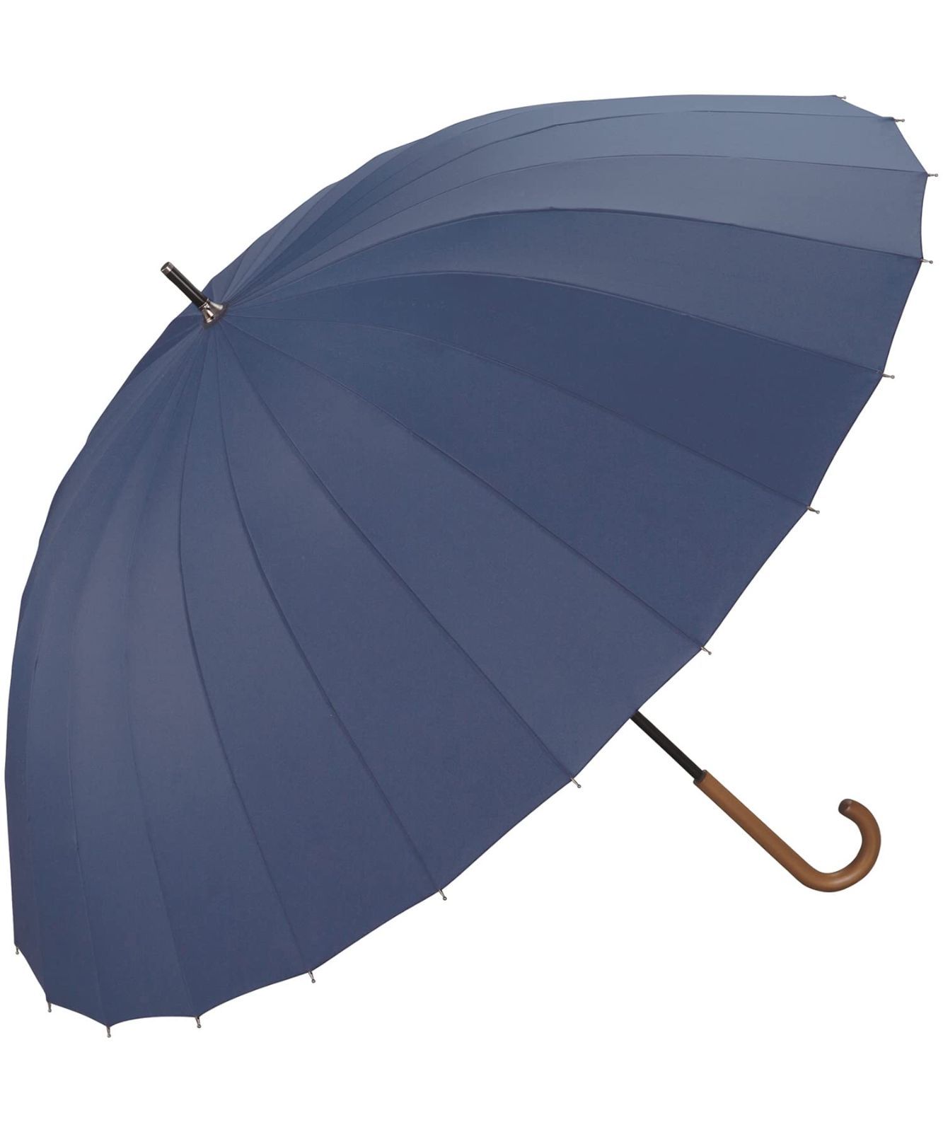 特価　メンズ レディース 65cm 晴雨兼用 大きい 和傘 ネイビー 和風 浴衣 24本骨アンブレラ 着物 京都 旅行 長傘 映え 男性 雨傘 女性 通勤 Wpc. 通学 RWS-22007-LU