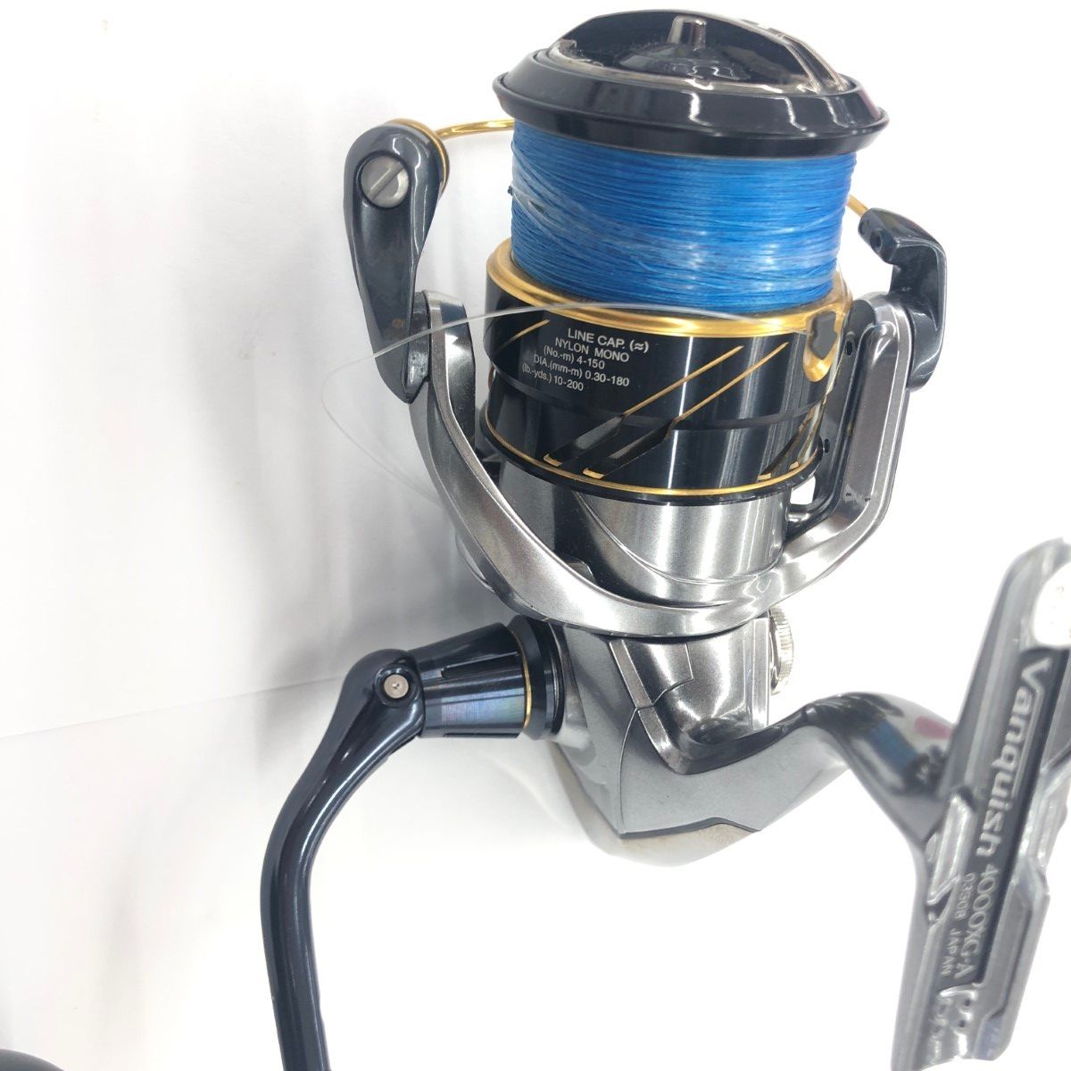 SHIMANO - σσ【中古】SHIMANO シマノ スピニングリール 16ヴァンキッシュ 4000XG キズ有 程度B 夢屋ハンドルノブ・GOMEXUSリールスタンド換装済 03508 やや傷や汚れあり アイテム 釣り用品 σσ【中古】SHIMANO シマノ スピニングリール 16ヴァンキッシュ