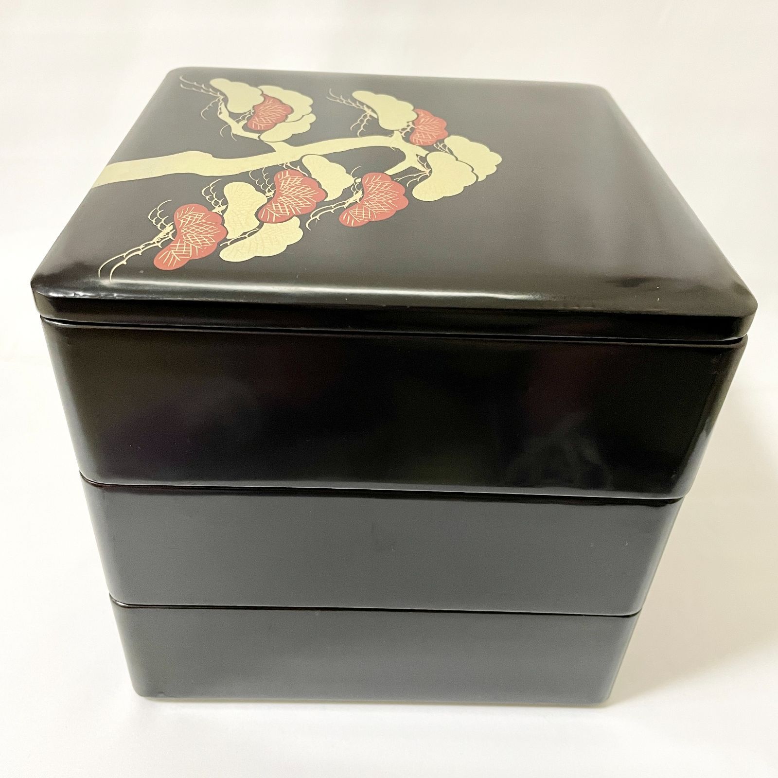 漆重箱 漆塗り三段 重箱 S308 - メルカリ