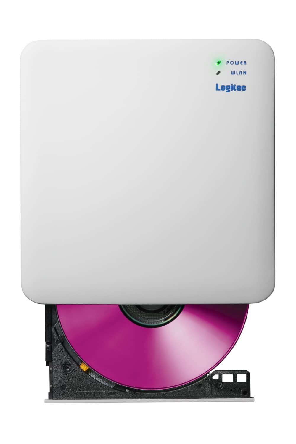 ロジテック CDドライブ スマホ用CD録音ドライブ Wi-Fi対応 2.4GHz iOS Android対応 USB3.0 ホワイト LDR-SM2WURWH ホワイト Wi-Fi 2.4GHz