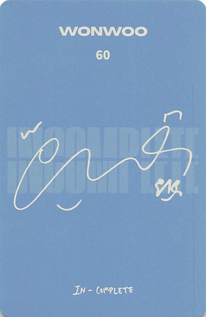 SEVENTEEN WONWOO トレーディングカード WONWOO SEVENTEEN SEVENTEENTH HEAVEN CARAT ver. Complete