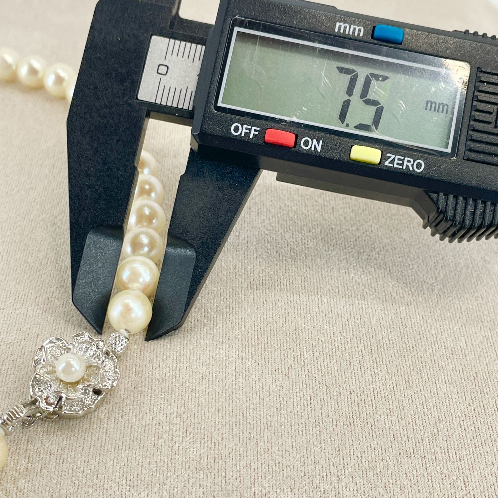 7.5~7.7mm】パール ネックレス シルバー 真珠 /24-169 - メルカリ 7.5~7.7mm】パール ネックレス シルバー 真珠 /24-169 - メルカリ