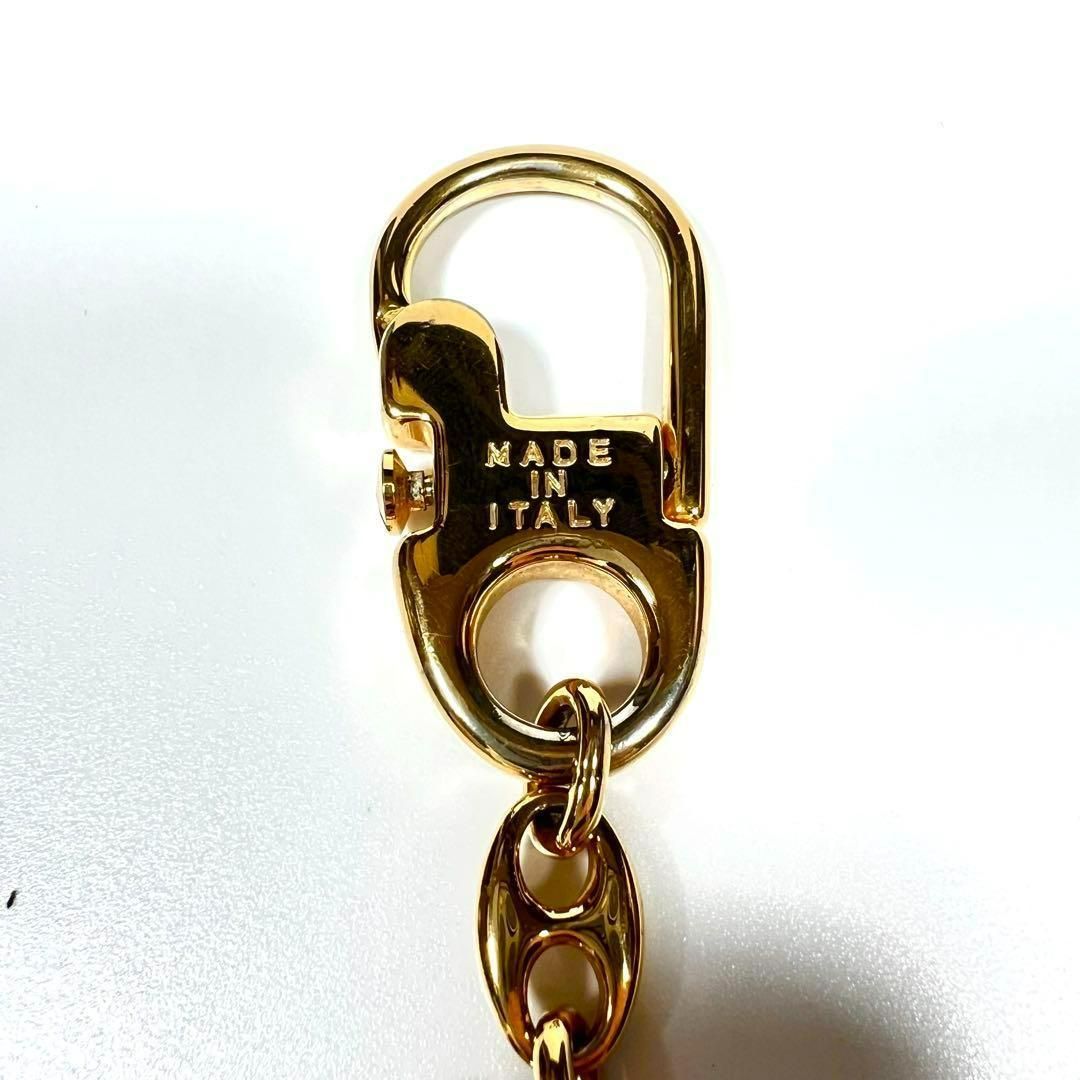 真贋済/美品✨グッチ　GG インターロッキング　キーホルダー　ゴールド GUCCI グッチ インターロッキングG キーリング キーホルダー