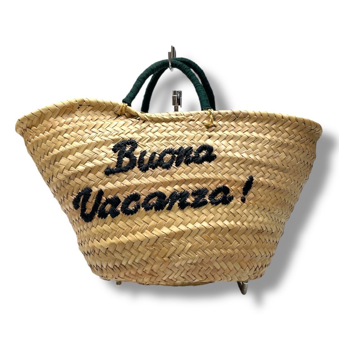 ナナ❗️タグ付き未使用！ケイタマルヤマ　レモンと花のビーズ刺繍付きかごバッグ ナナ❗️タグ付き未使用！ケイタマルヤマ レモンと花のビーズ刺繍付き