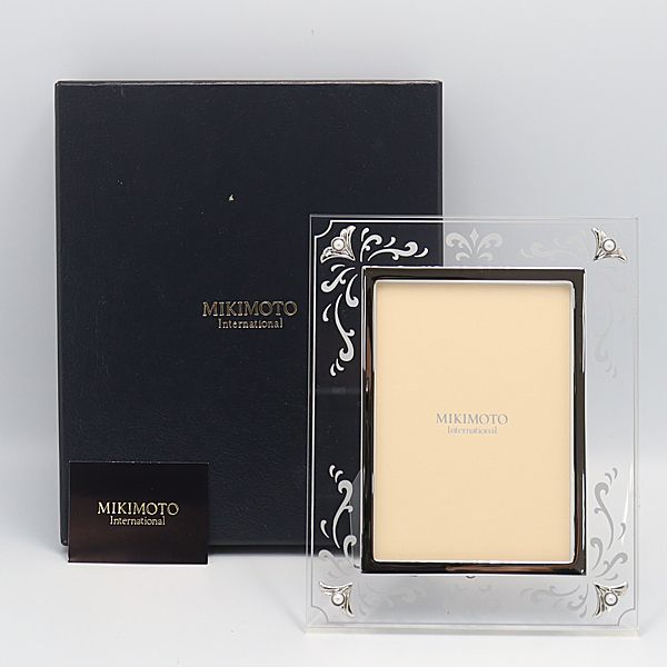 新品未使用　MIKIMOTO international 写真立て MIKIMOTO - 箱付き ミキモト インターナショナル フォトフレーム