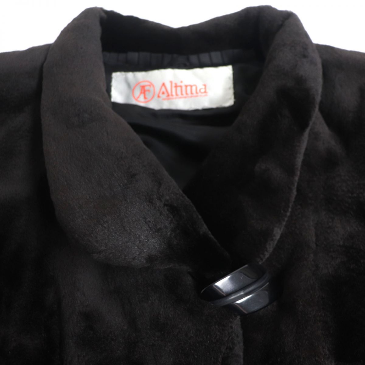 美品▽Altima アルティマ MINK シェアードミンク 本毛皮セミロング