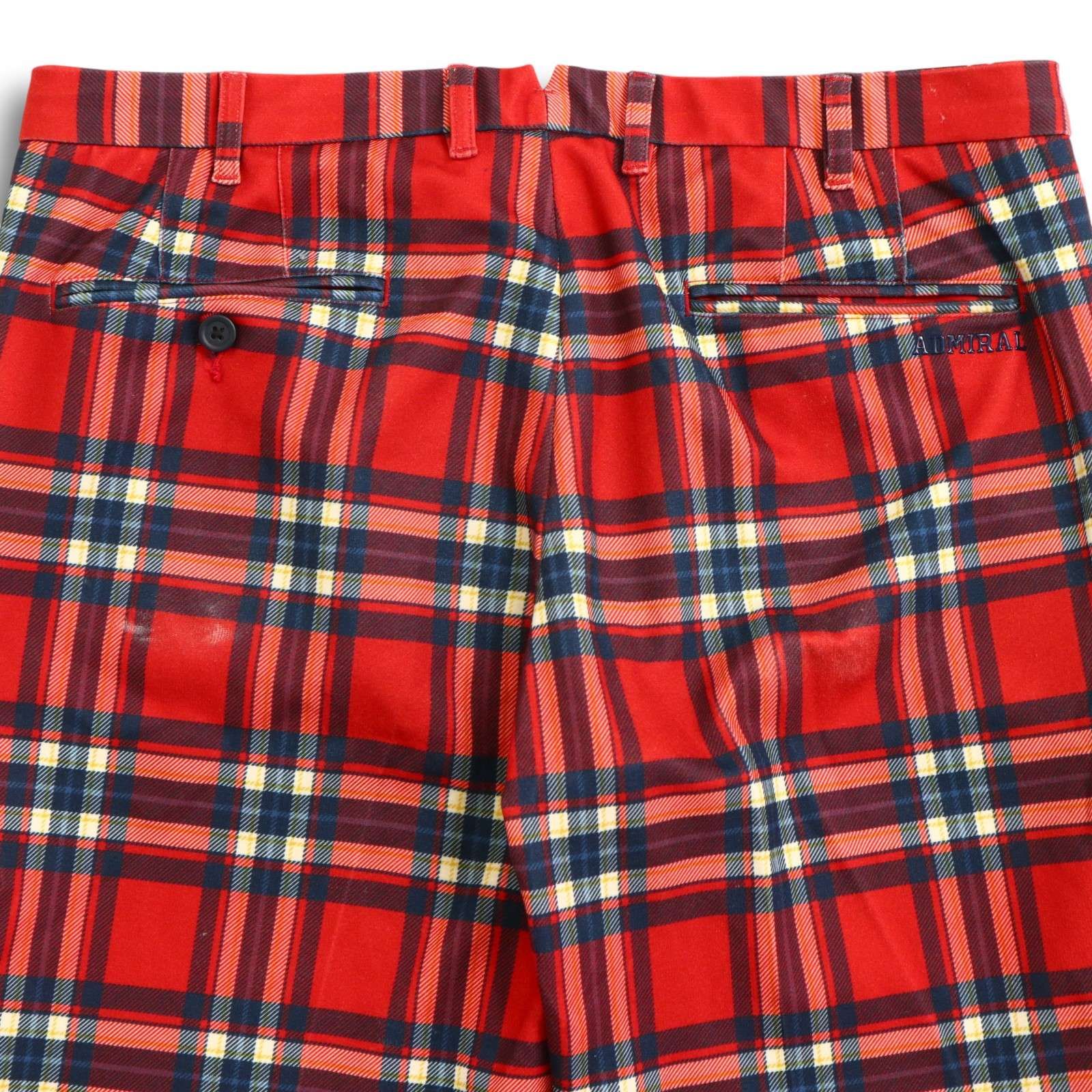 Admiral アドミラル ゴルフパンツ ストレッチ チェック柄 M Admiral Golf】アドミラルゴルフ チェック柄ゴルフパンツ M