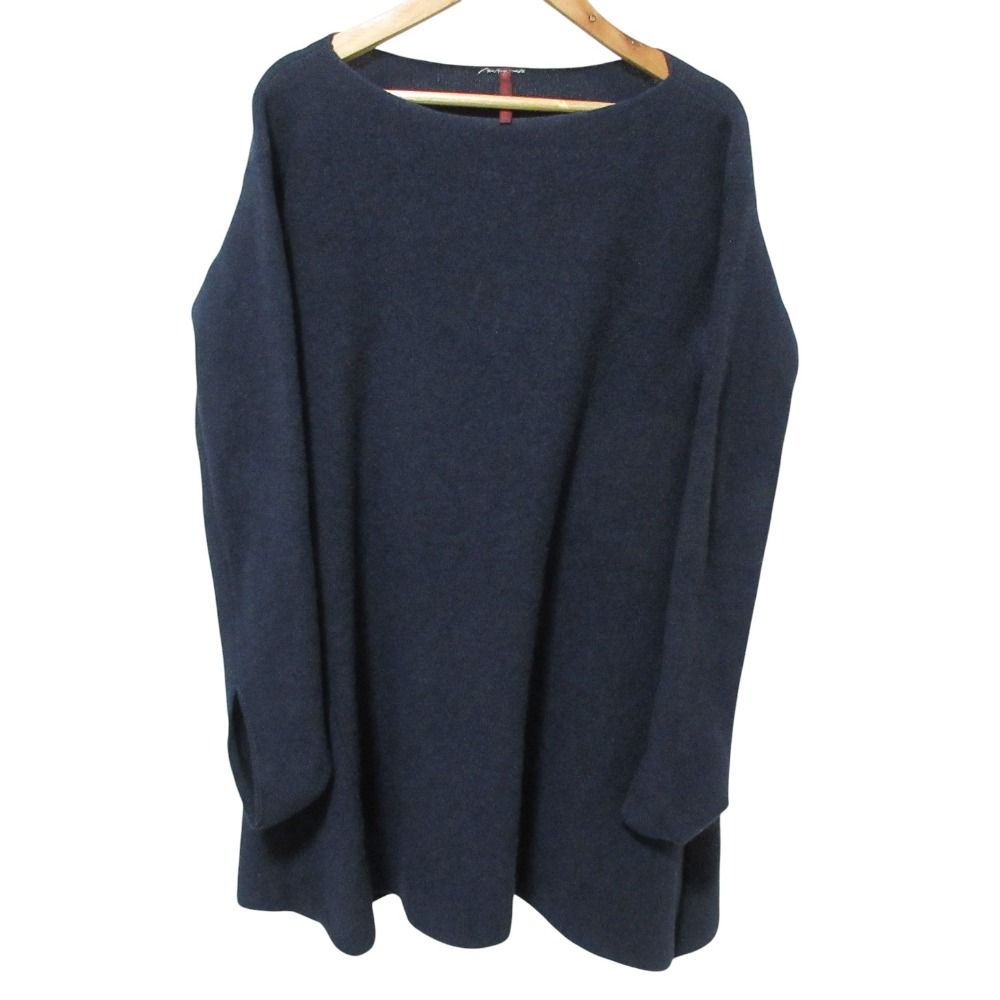 ⭐︎美品⭐︎ダニエラグレジス カシミア ボートネックニット ネイビー daniela gregis ネイビーボートネックカシミヤニット