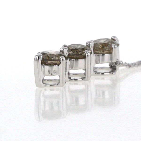 K18WG ホワイトゴールド ネックレス ブラウンダイヤモンド 1.0ct K18WG ホワイトゴールド ネックレス ブラウンダイヤモンド 1.0ct