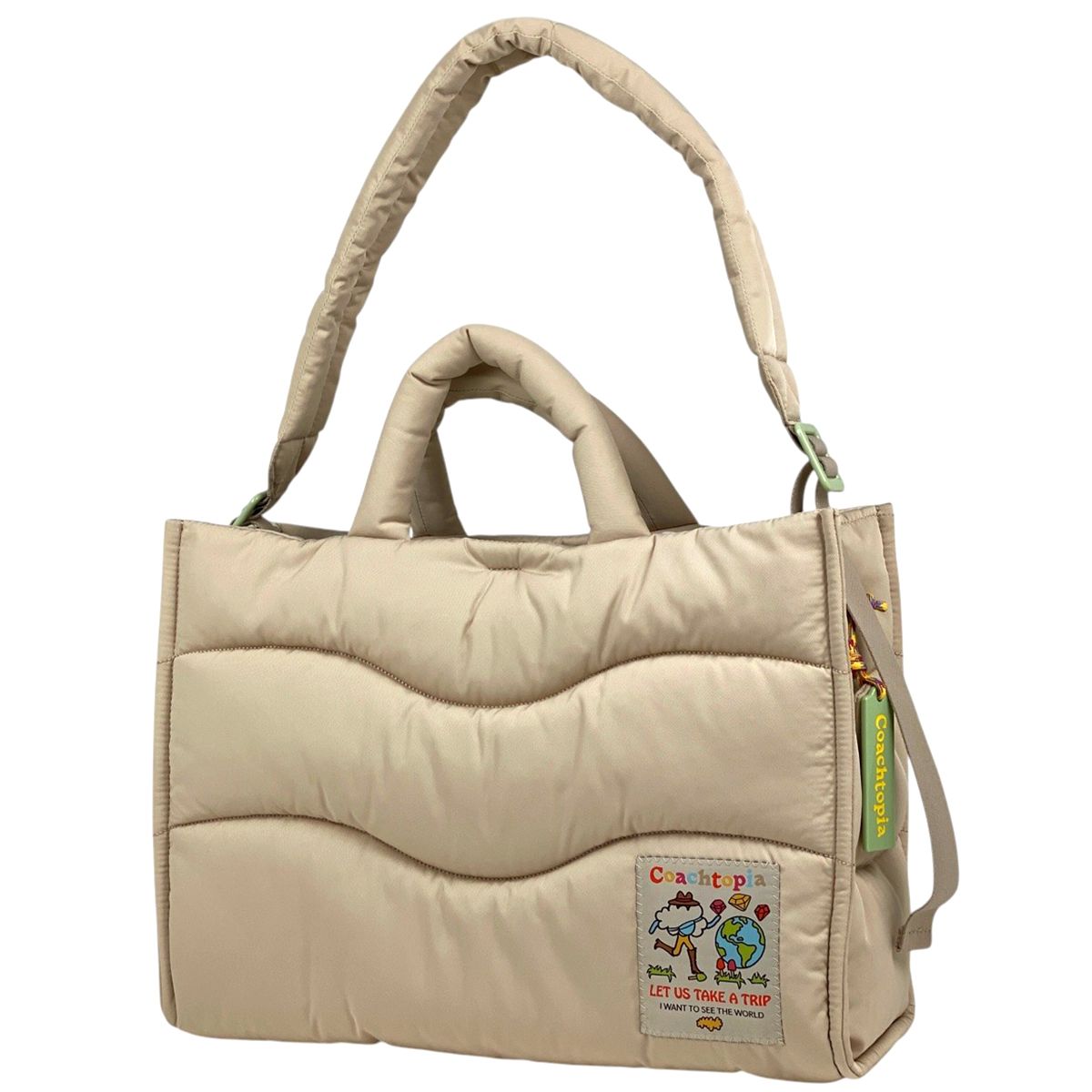 (美品) COACH コーチ　トピア　ループ　トート２way ショルダーバッグ 極美品】コーチ トピア ループ トートバッグ 2way ショルダー