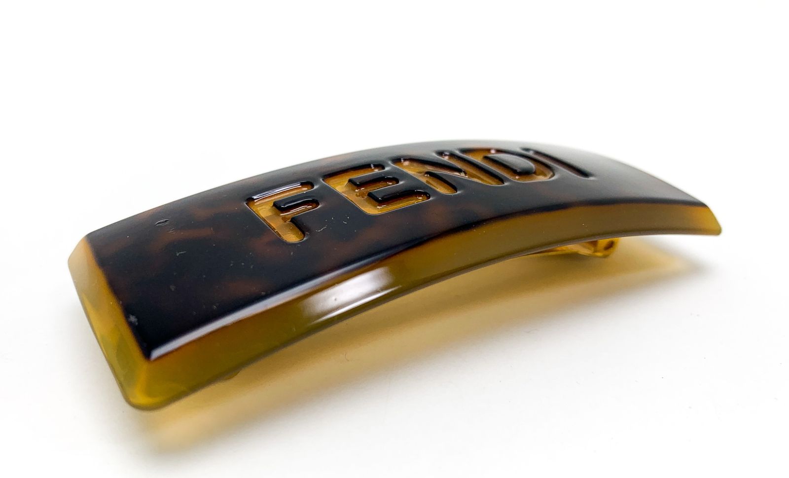 FENDI Logo Rhinestone barretta ロゴ　バレッタ FENDI Logo Rhinestone barretta ロゴ バレッタ