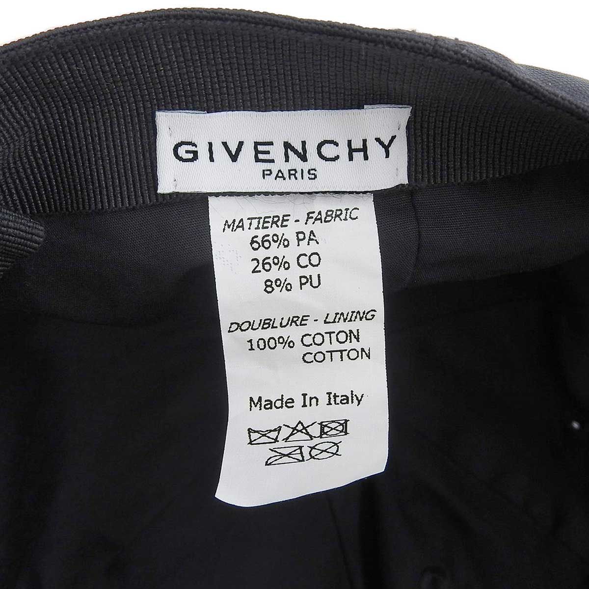 Givenchy ジバンシイ studio HOMME ロゴ キャップ BPZ001P05C ユニ 