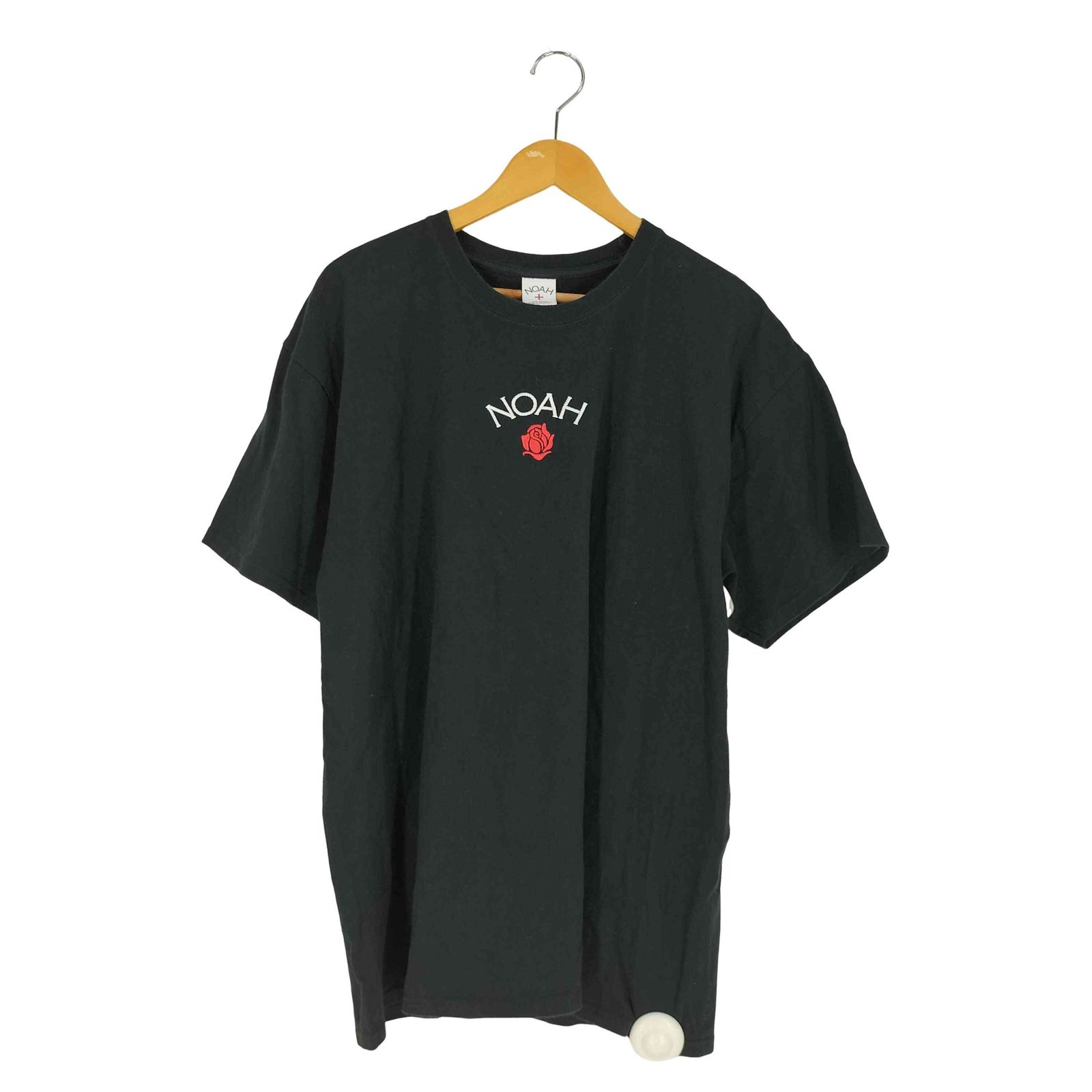 ノア NOAH Rose Core Logo Tee ロゴ刺繍 クルーネックTシャツ メンズ import：XL