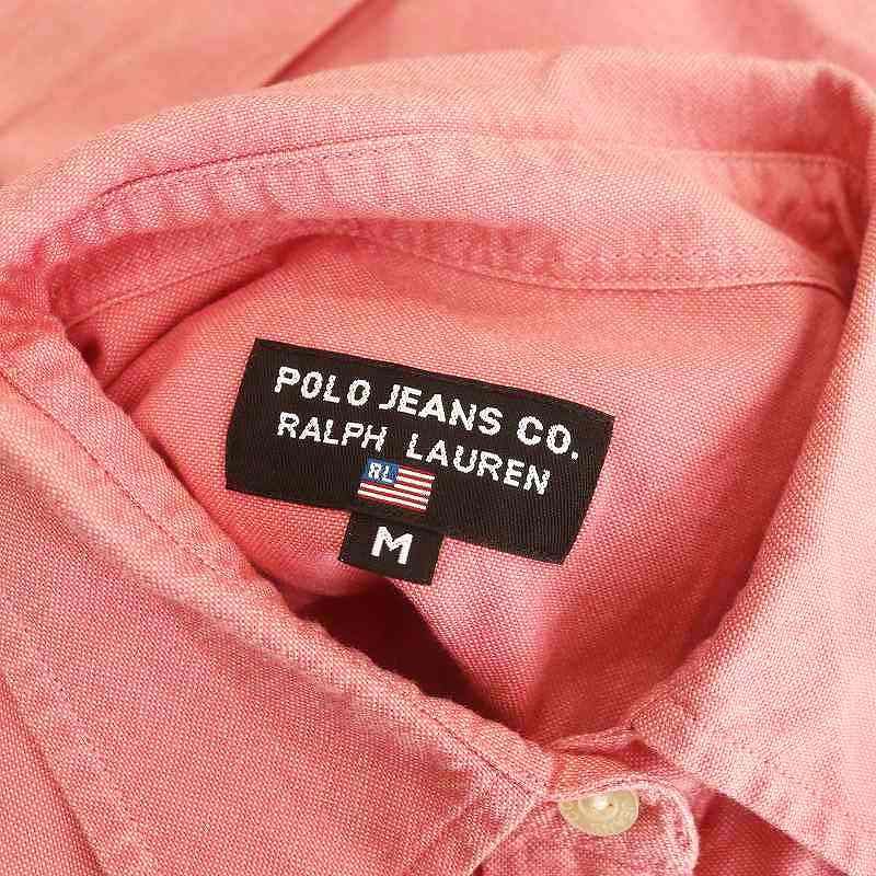 ラルフローレン RALPH LAUREN スタンドカラーシャツ 五分袖 M
