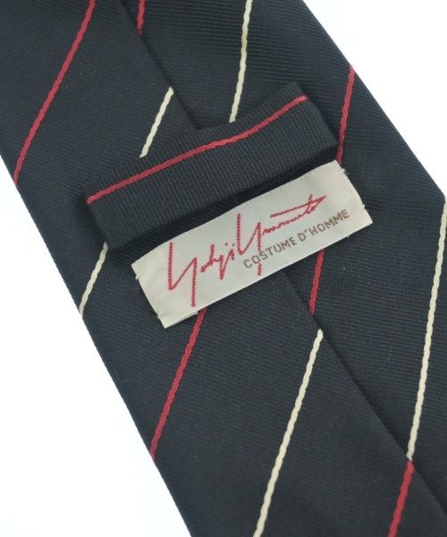 yohji yamamoto costume d'homme ネクタイ Yohji Yamamoto Costume d'Homme Mens Black Necktie w White