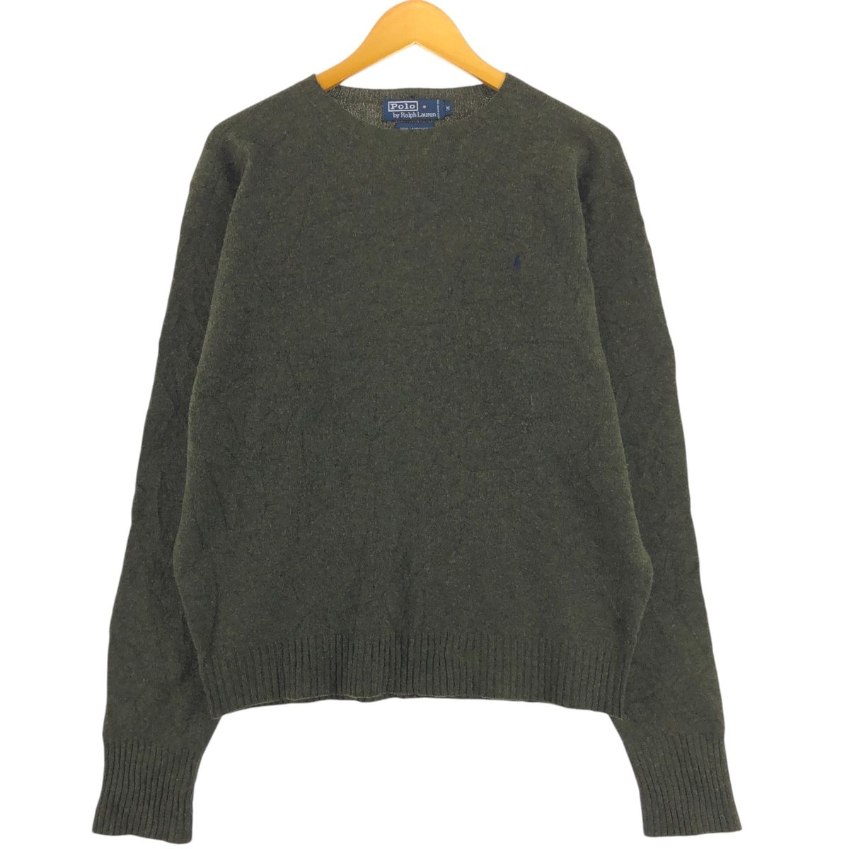 古着 ラルフローレン Ralph Lauren POLO by Ralph Lauren ラムウールニットセーター メンズM相当/eaa498107
