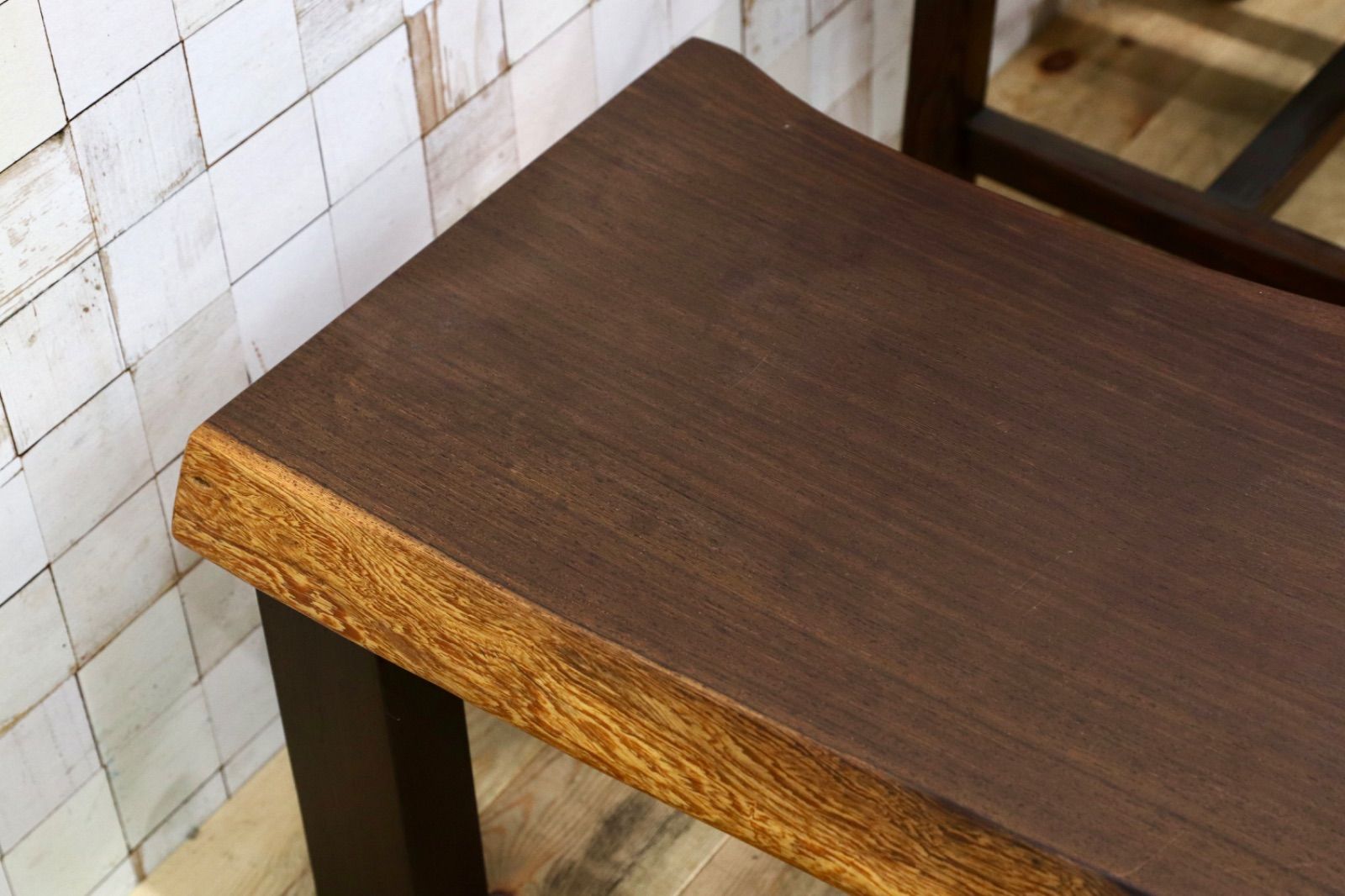 GMIH281B ウェンジ 無垢材 激重 サイドテーブル コーヒーテーブル 飾り台 アジアン 和モダン レトロ アンティーク