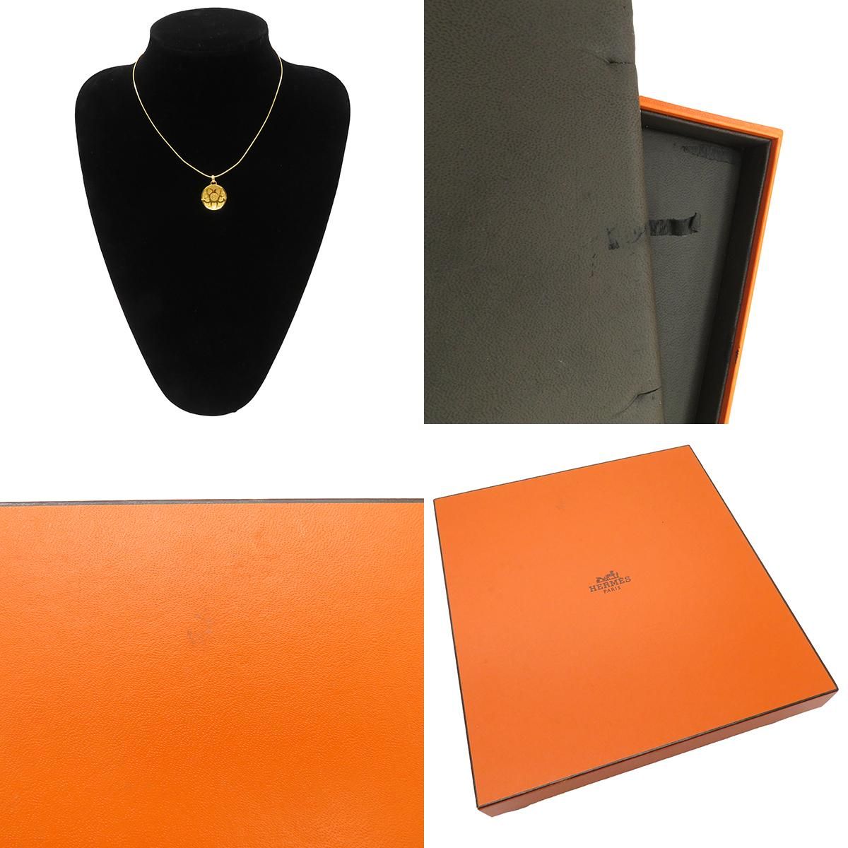 エルメス HERMES ネックレス ロータス 蓮の花モチーフ GP