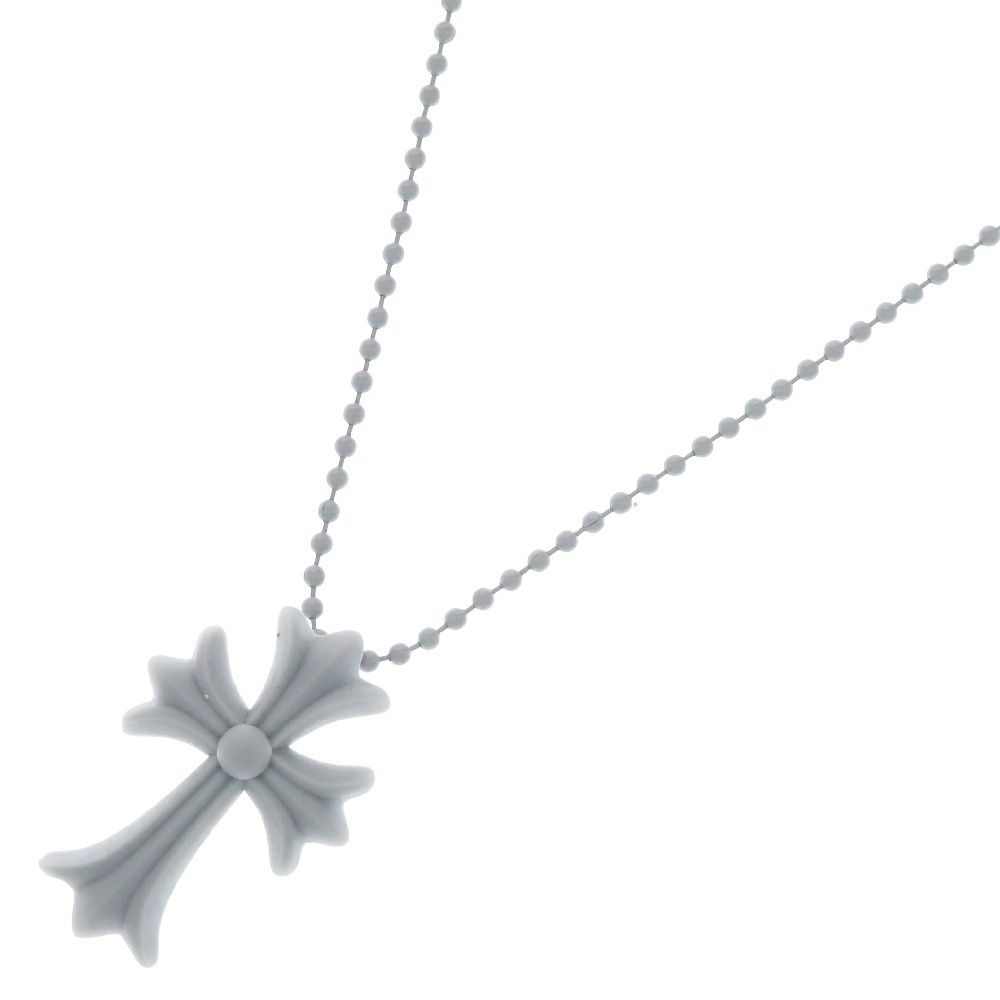 CHROME HEARTS クロムハーツ RUBBER CH CRS SML スモールCHクロス ラバーネックレス シリコン BCA306 グレー