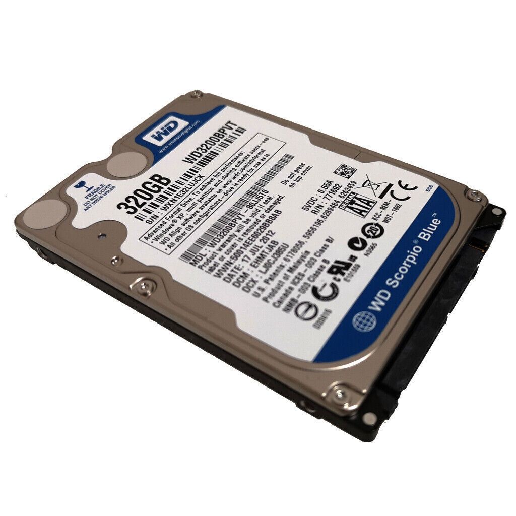 WD3200BPVT Western Digital 320GB 5400RPM SATA 2.5 Laptop HDD