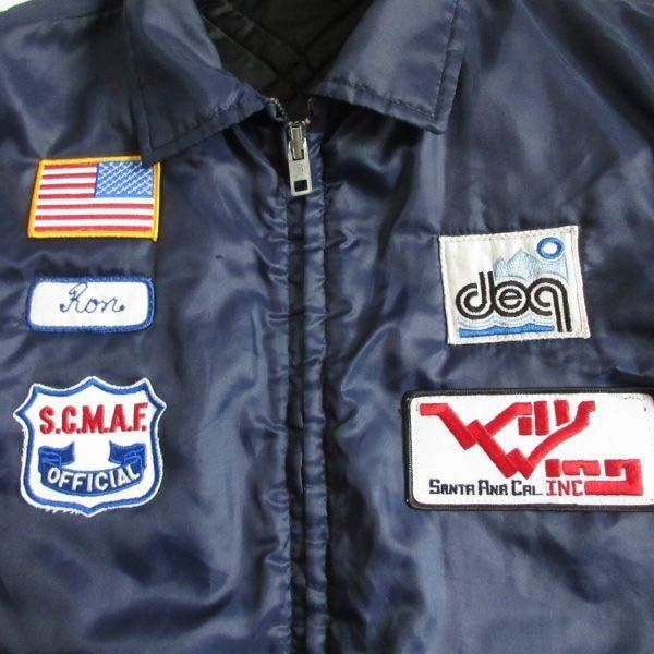 ワッペン付き 内キルティング