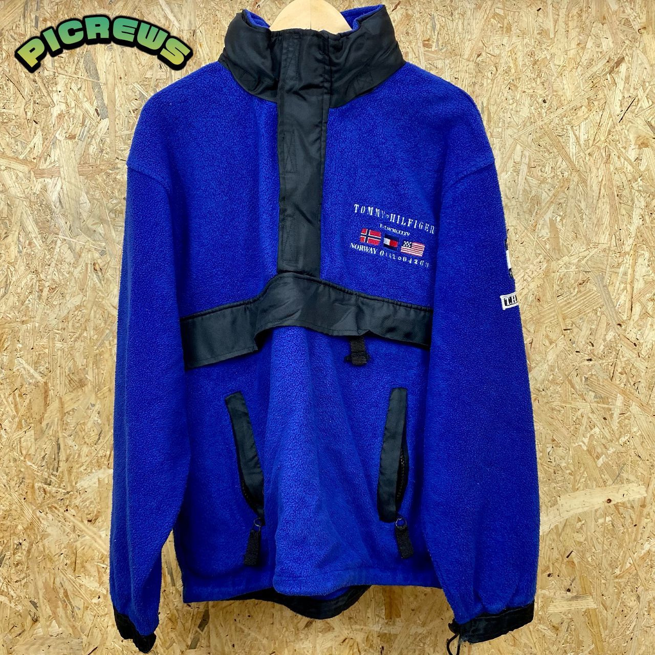 90s TOMMY HILFIGER トミーフィルガー セーリング アノラック フリース 