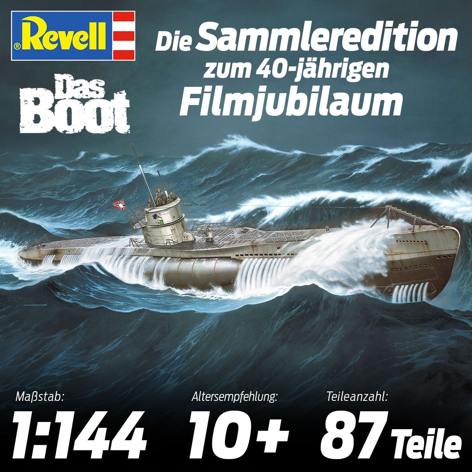 プラモデル Uボート 40周年記念 映画版 1 144 Revell 特別セット 潜水艦 模型 キット 軍艦 艦艇 スケールモデル 組立式 並行輸入品 WWW_COICOM_COM