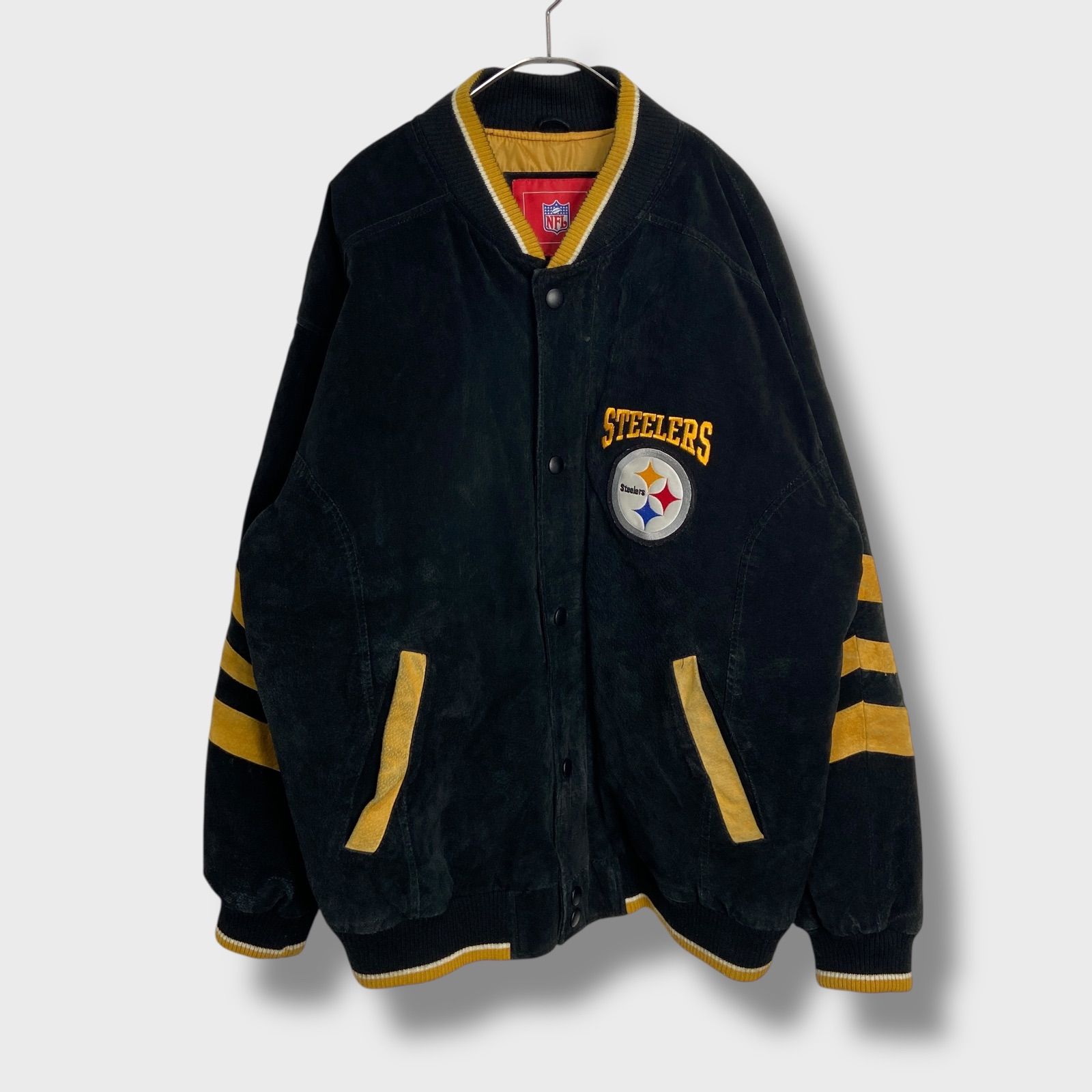☆NFL☆STEELERS☆ピッツバーグ・スティーラーズ☆レザースタジャン 