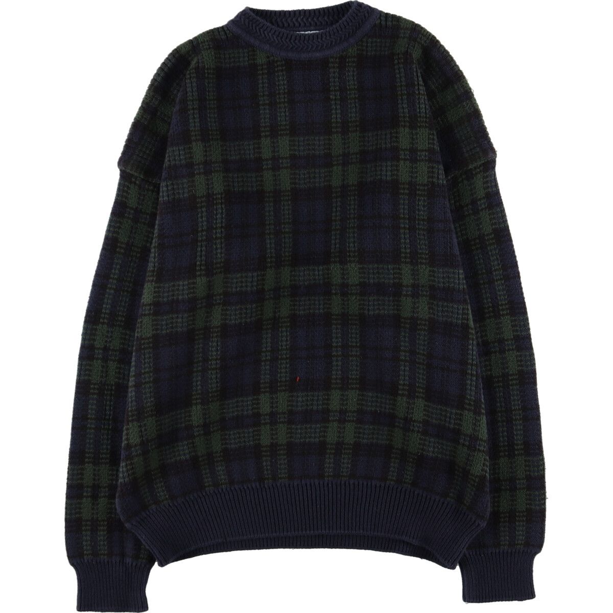古着 WOODS＆GRAY 総柄 コットンニットセーター メンズXL/eaa368228 
