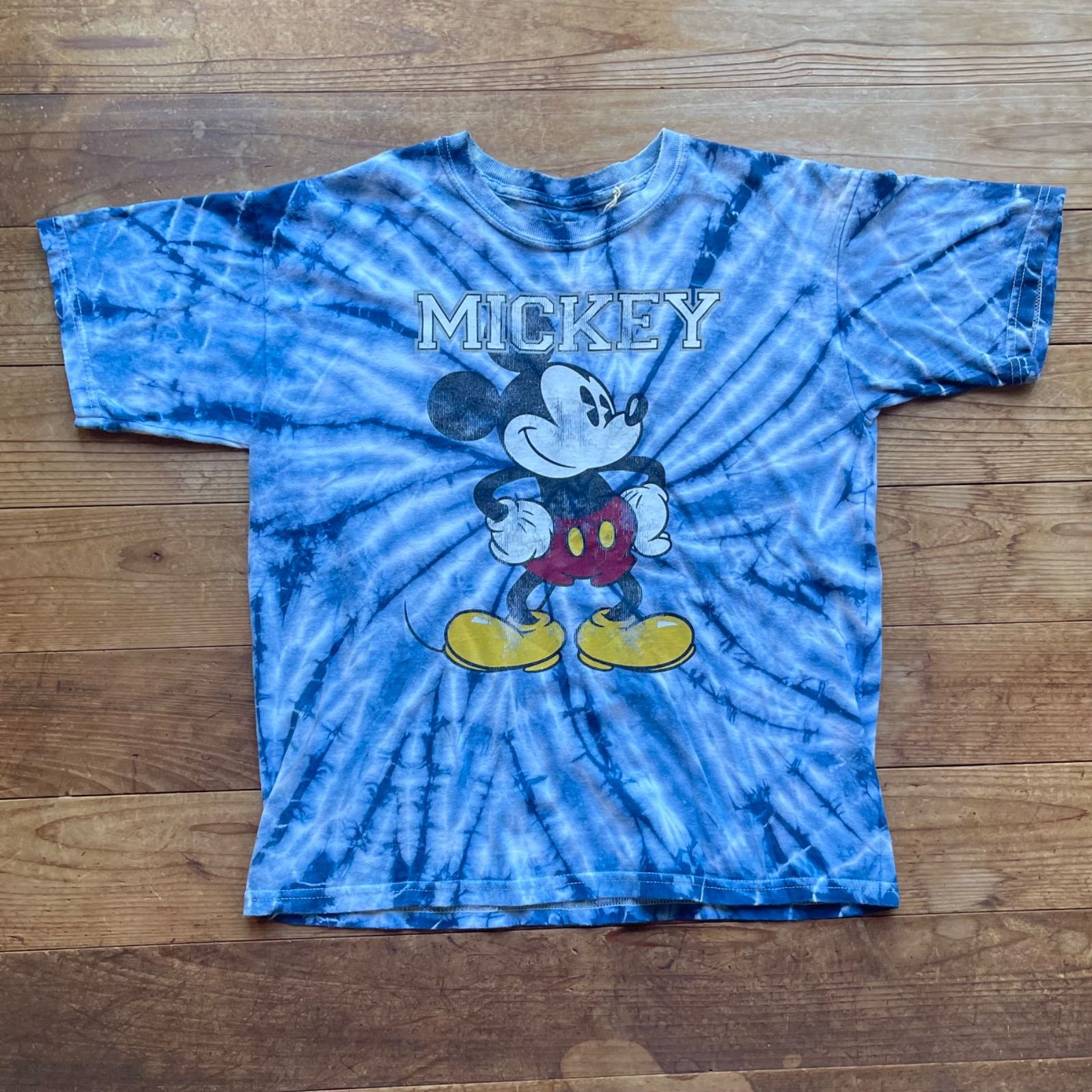 Walt Disney World ディズニー タイダイ Tシャツ S 00's Disney Mickey tie-dye T 古着 ミッキー ディズニー