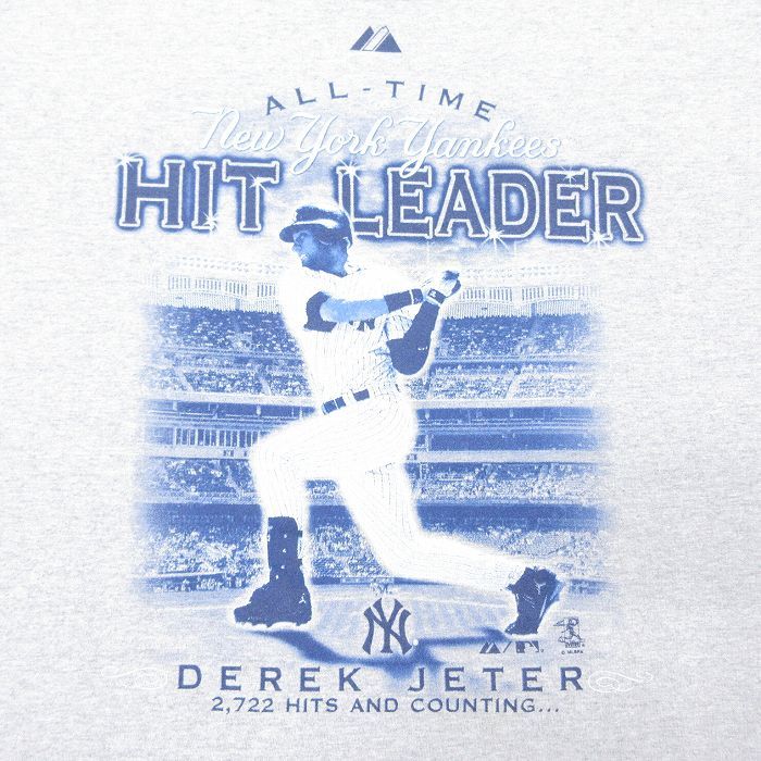 Majestic 90s USA MLB ヤンキース　デレクジーター　Tシャツ Majestic90s USA MLB ニューヨークヤンキースジーター Tシャツ