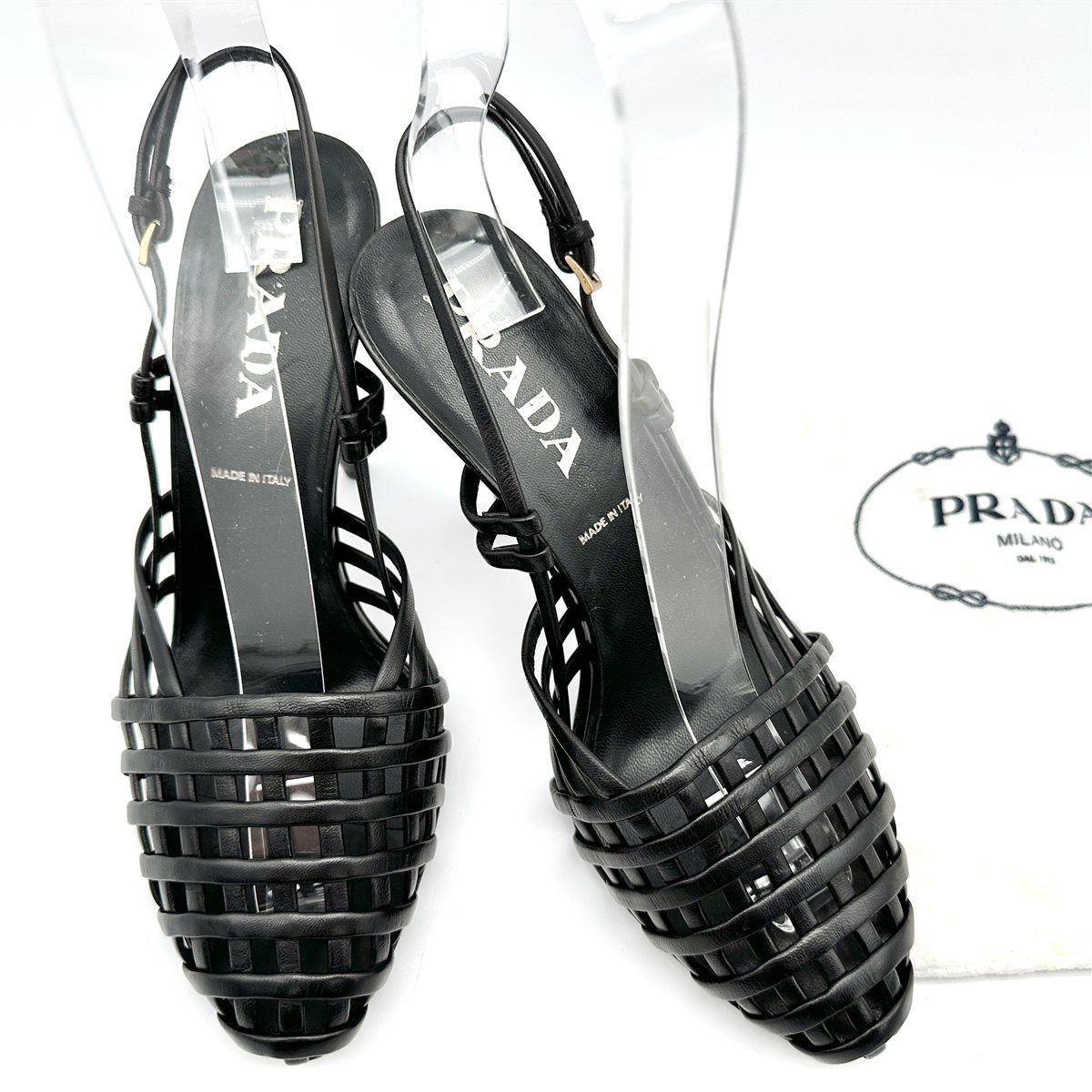 【PRADA】スクエアトゥ スリッポン ミュール 2025年最新】PRADA つま先：スクエアトゥ ミュールの人気