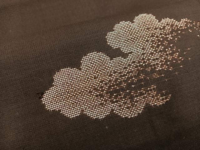 平和屋着物○本場大島紬 泥染め 地空き 飛雲 里島正則作