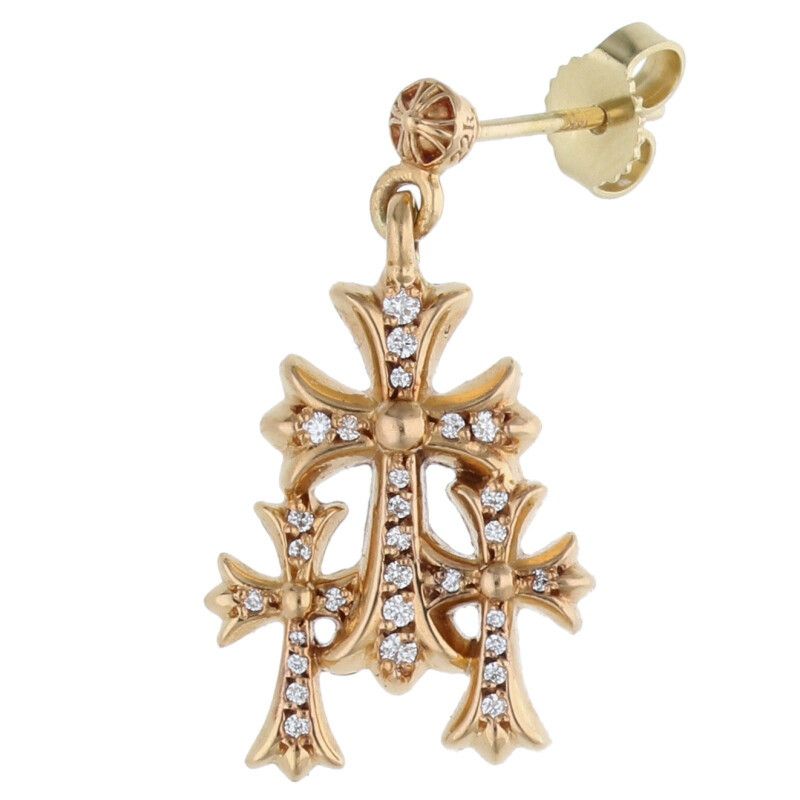 クロムハーツ 22K 3 CH CRS SML P DMND トリプルCHクロススモール PAVE