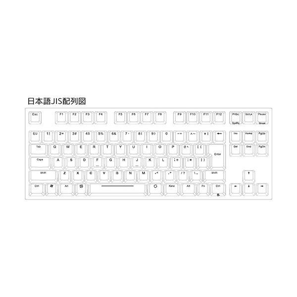 アーキスProgresTouch RETRO TKL メカニカルテンキーレスキーボード 日本語配列 Cherry MX 静音赤軸AS-KBPD91 SRBKN 1台