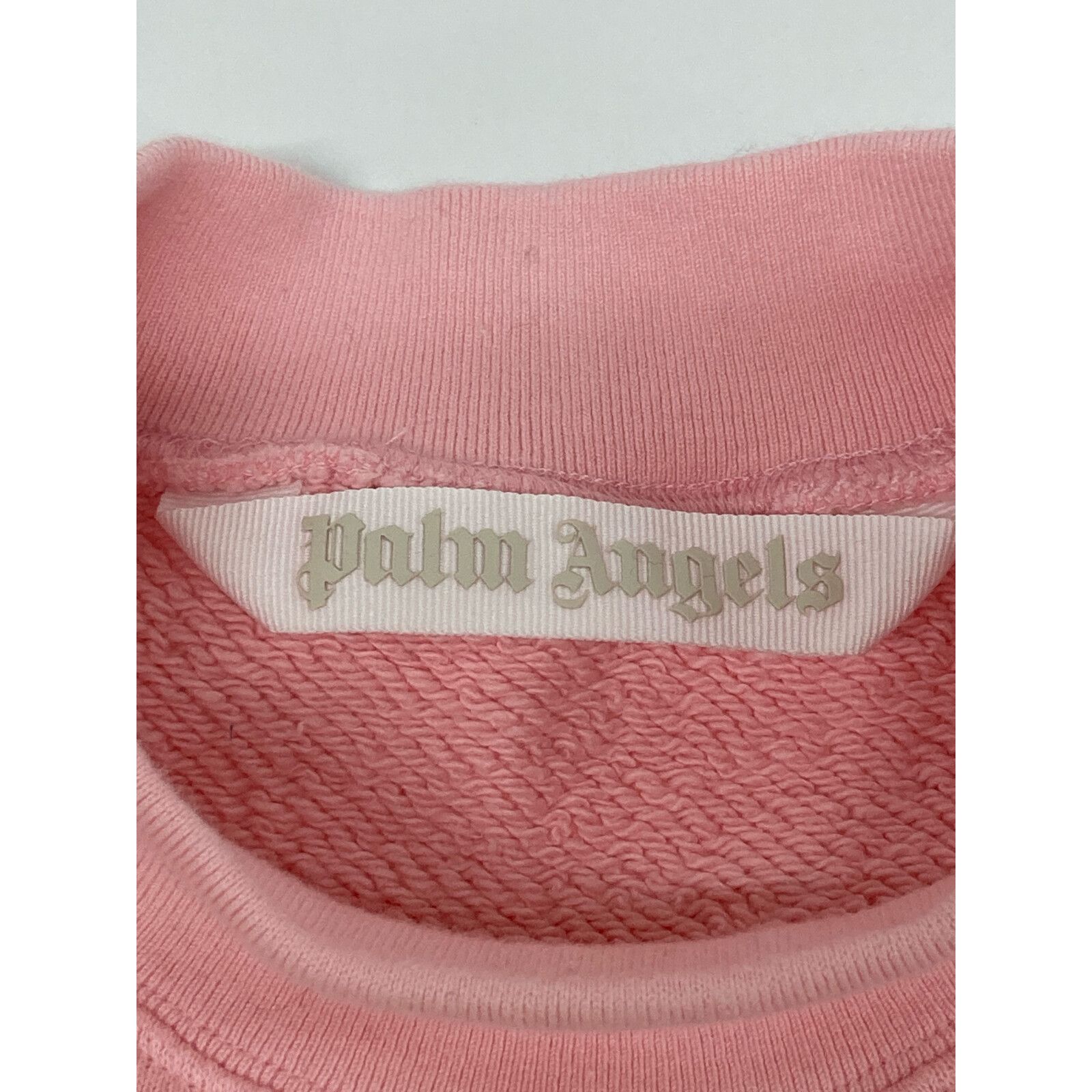  Palm Angels パームエンジェルス ピンク ベアフィッティド スウェットトレーナー XS アンサンブル トップス