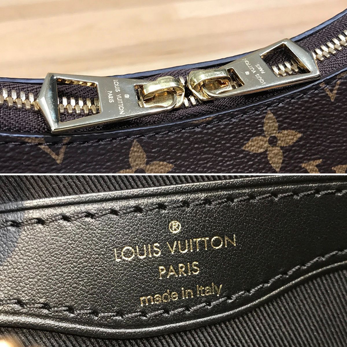 超美品 ルイヴィトン 現行 モノグラム ブローニュNM ノワール M45831 