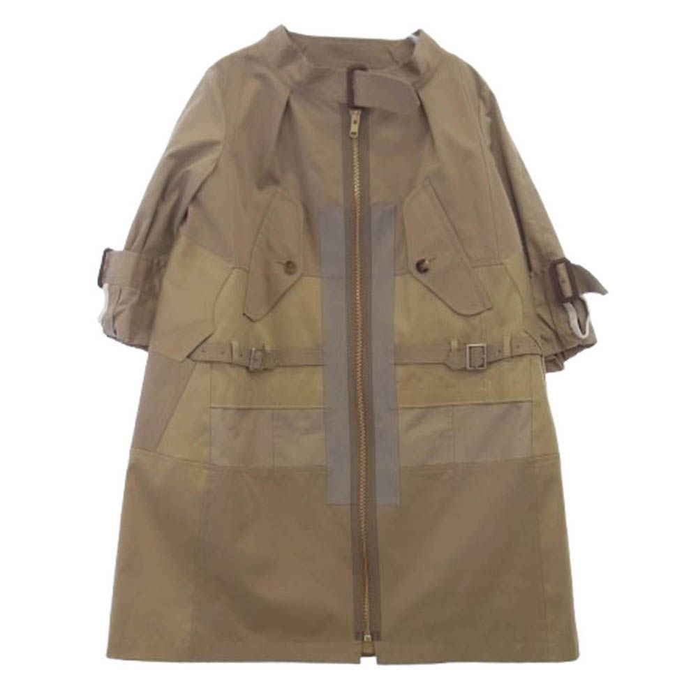JUNYA WATANABE COMME des GARCONS ジュンヤワタナベコムデギャルソン 20SS JE-O029 PATCHWORK TRENCH COAT パッチワーク トレンチ コート ベージュ系 XS