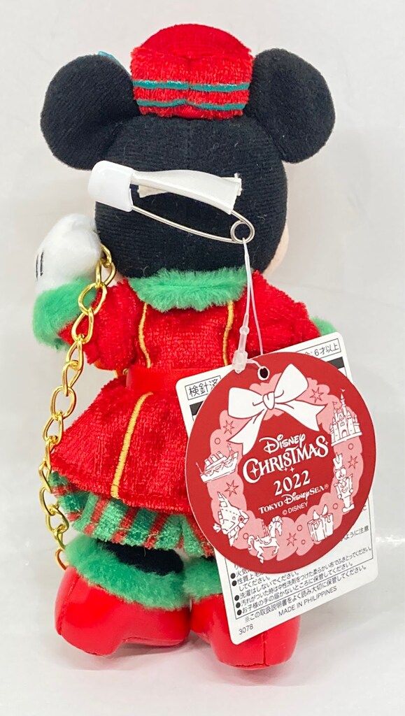 Disney - ディズニー　シー　クリスマス　2022　ぬいぐるみバッジ　ミッキー　ミニー　新品 パーフェクト・クリスマスコスチューム！東京ディズニーシー