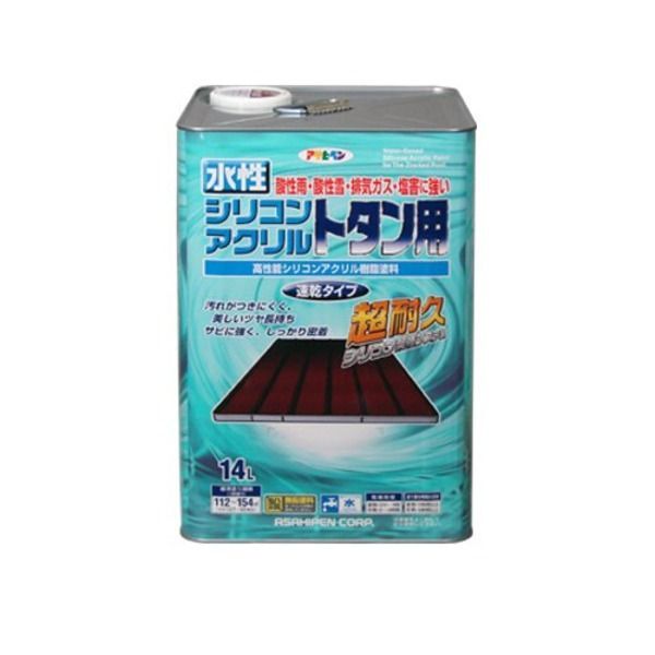 水性シリコンアクリルトタン用 緑 14L 代引不可