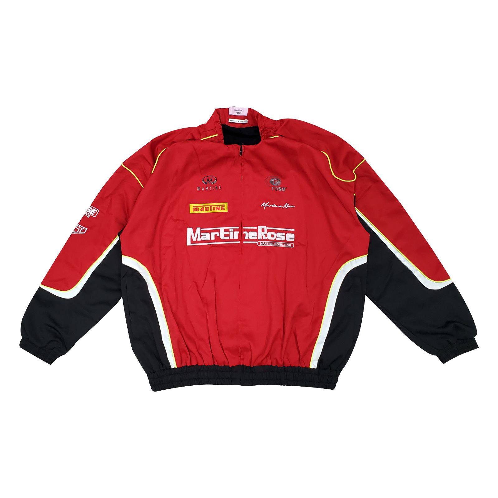 Martine Rose Tuck Neck Sponsor Jacket in Red