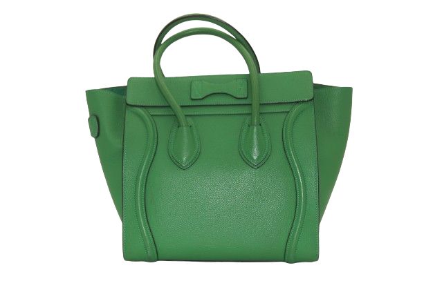 ⭐️ 極美品 セリーヌ ラゲージ マイクロ ショッパー ハンドバッグ グリーン CELINE / セリーヌ | ラゲージ マイクロショッパー ハンドバッグ