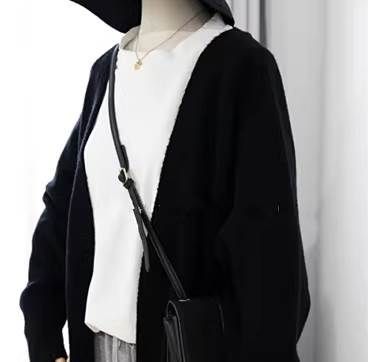 種類19：オフホワイト/S ケーブルニット ロング カーディガン トップス