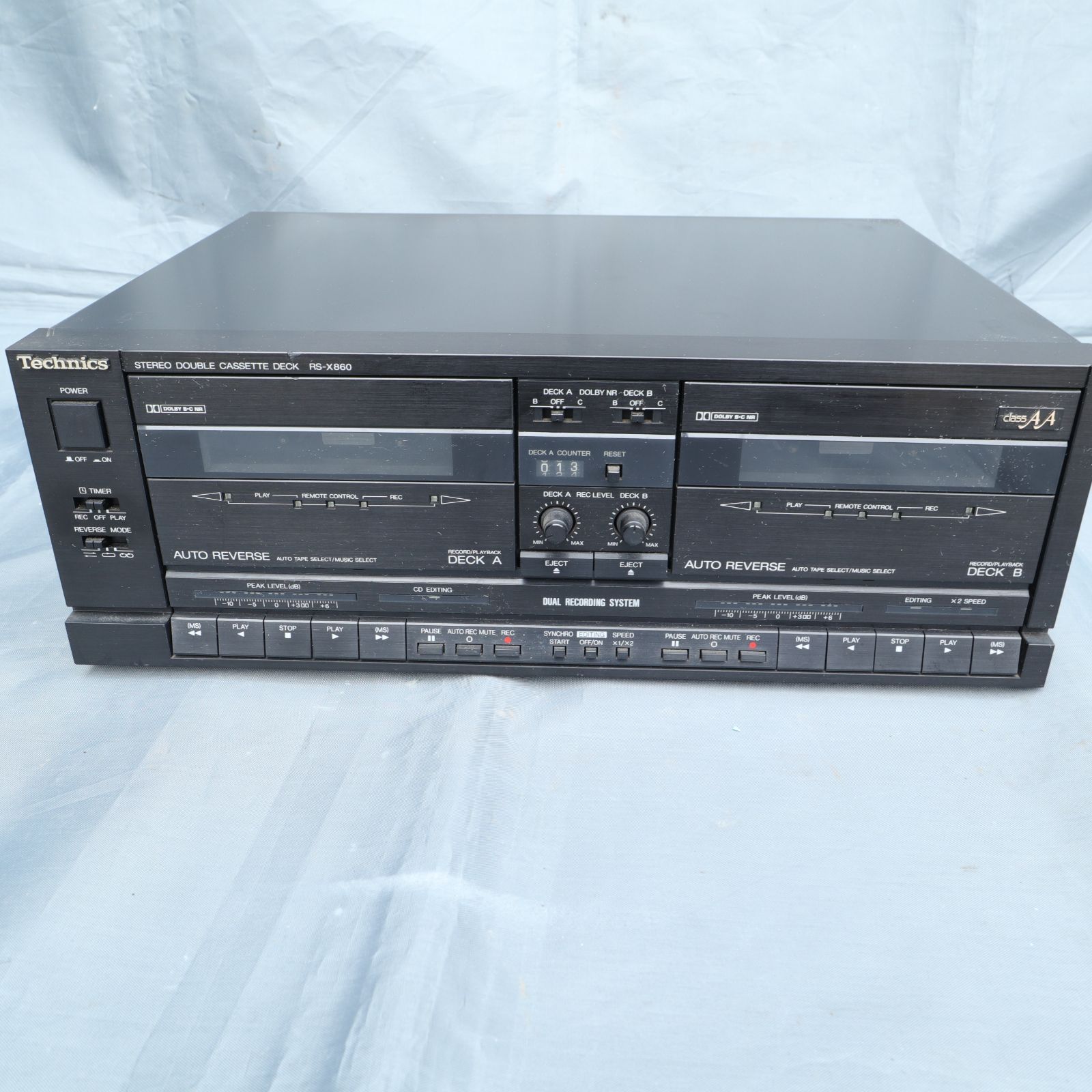 中古現状渡し Technics テクニクス ステレオカセットデッキ RS-AZ7