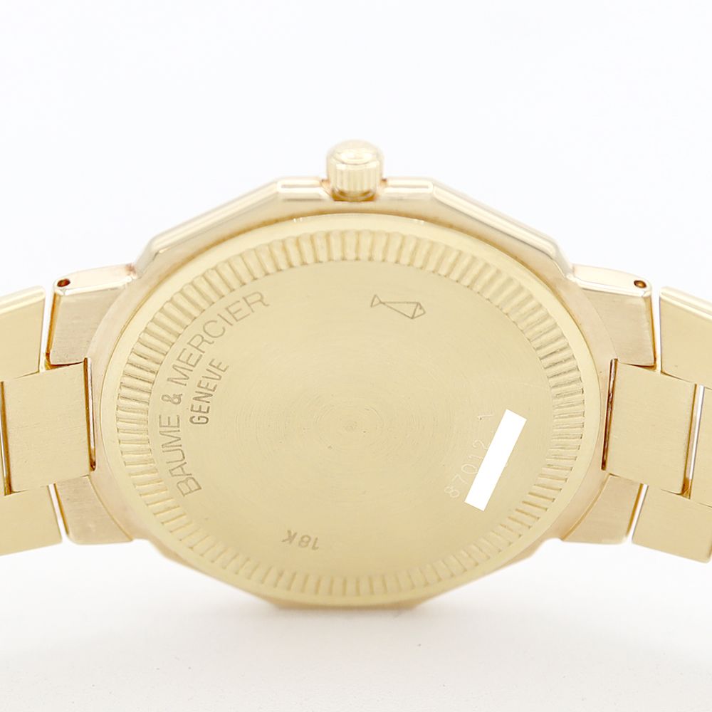 電池交換済】ボーム＆メルシェ リビエラ ダイヤベゼル11Pダイヤ