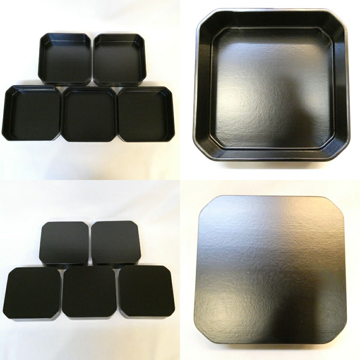 漆匠 鈴木表朔造 一閑塗縁高重 共箱 茶道具 懐石 美品 漆匠 鈴木表朔造 一閑塗縁高重 共箱 茶道具 懐石 美