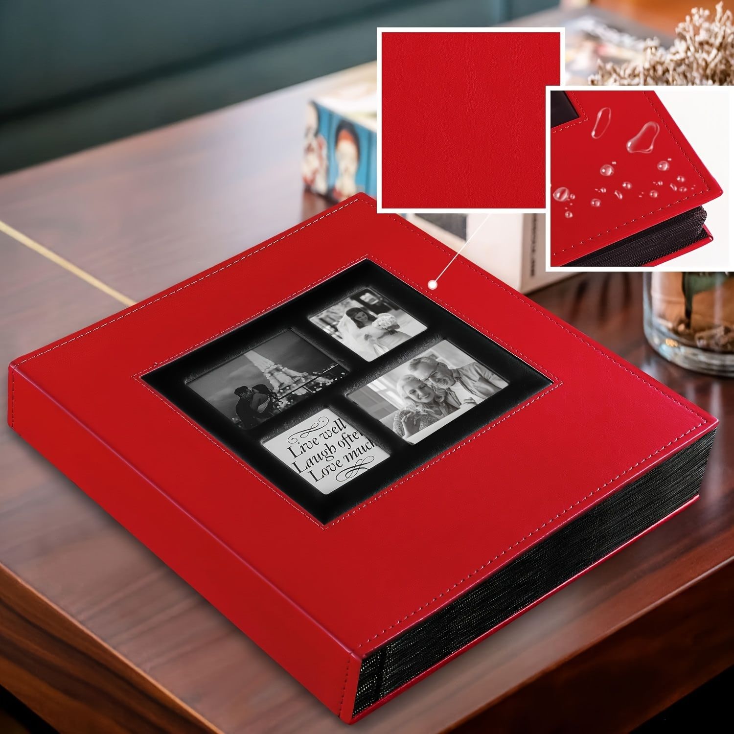 特大4x6フォトアルバム 500枚の写真収納、横・縦両方向対応、透明