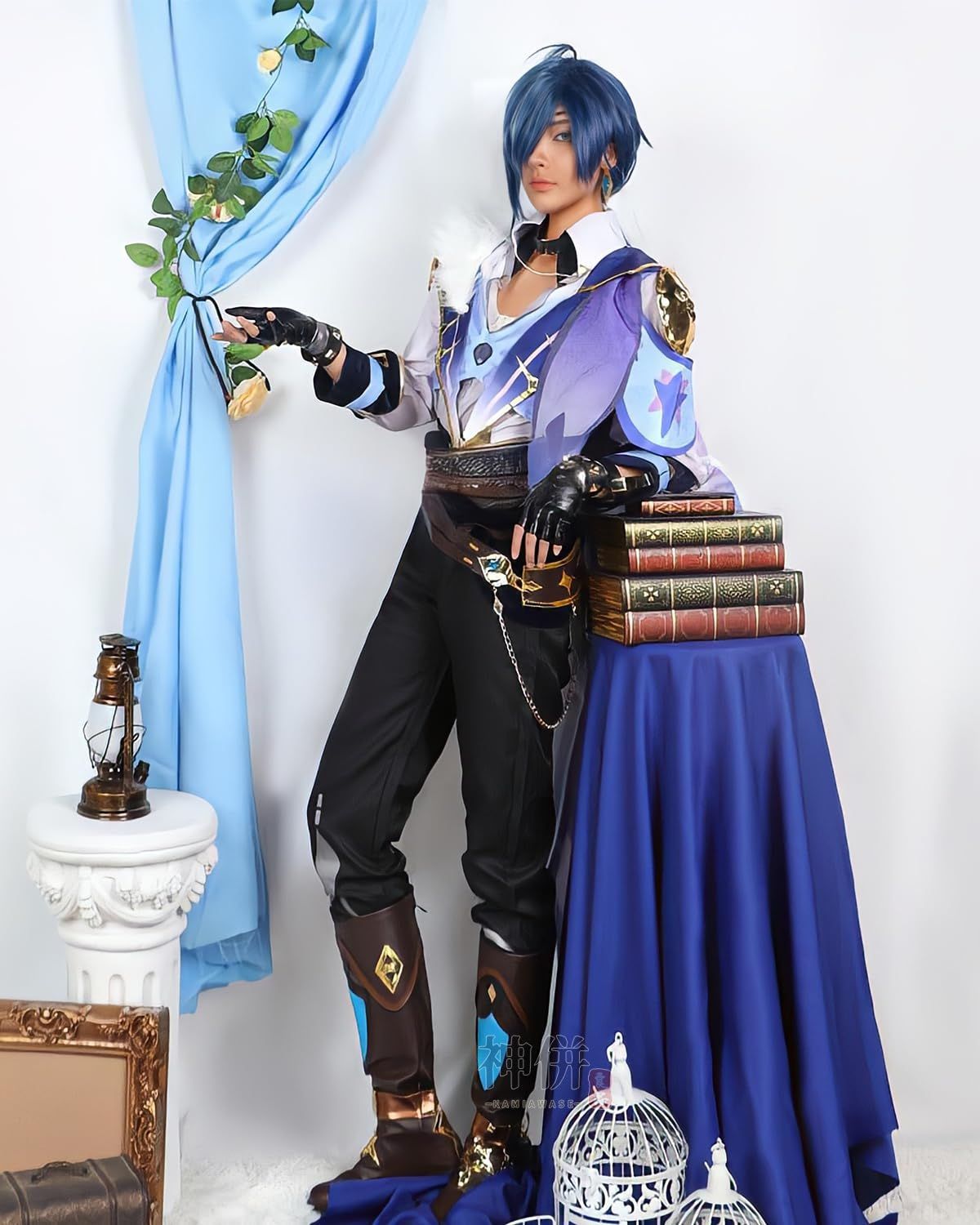 原神 ガイア コスプレ ウイッグ L ガイアアルベリヒ 五次元 高品質