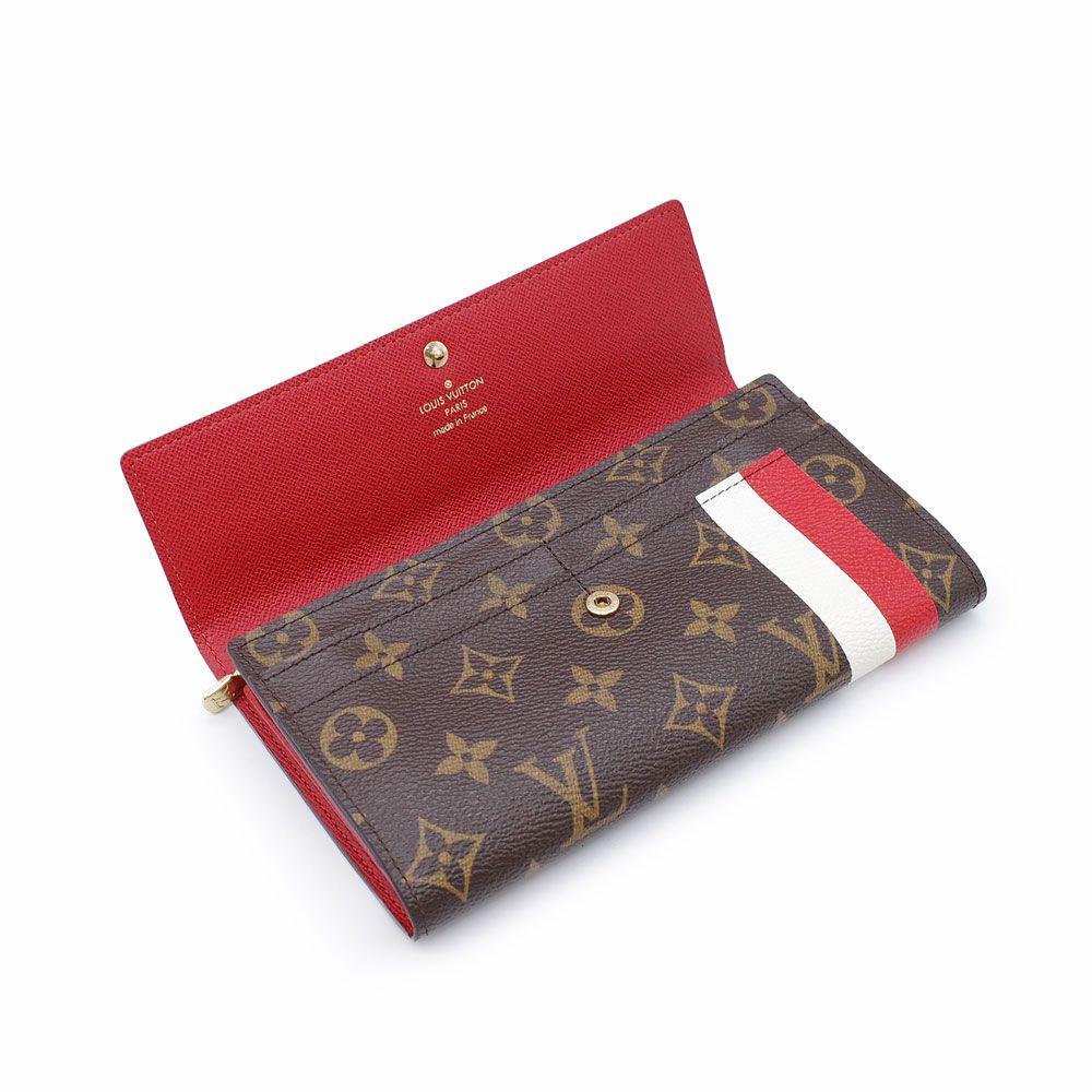 ルイヴィトン LOUIS VUITTON モノグラム レッド 赤 ポルトフォイユ